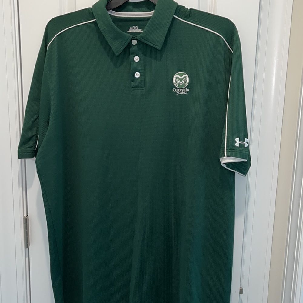 Under Armour Polyester Colorado State Rams Cam the Ram Golf Polo shirt XL men’s